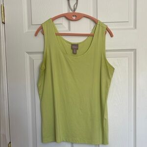 DONATED MAY 1st! Chico's Green Sleeveless Top